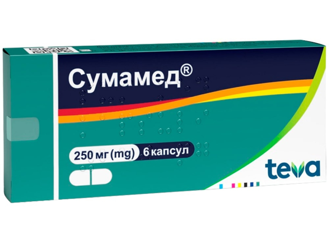 Сумамед капс 250мг №6