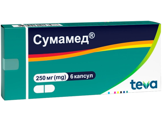 Сумамед капс 250мг №6