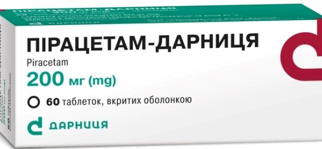 Пірацетам-Дарниця табл в/о 200мг №60