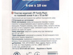 Лейк 4х10см тканинна основа Family Plast