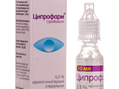 Ципрофарм краплі очні/вушні 0,3% 10мл