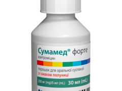 Сумамед форте пор д/сусп зі смаком полуниці 200мг/5мл 30мл