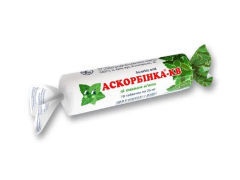 Аскорбінка-КВ зі смаком м'яти табл 25мг №10