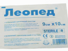 Пов'язка (пластир) Леопед прозора стер 9х10см