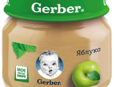 Гербер пюре яблуко 80г з 6міс