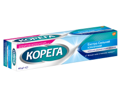 Корега Екстра сильний класичний крем для фікс зубних протезів 40 г